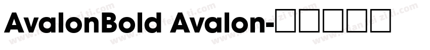 AvalonBold Avalon字体转换